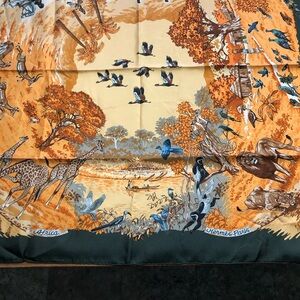 Hermes Paris Silk African Scarf NWOT
